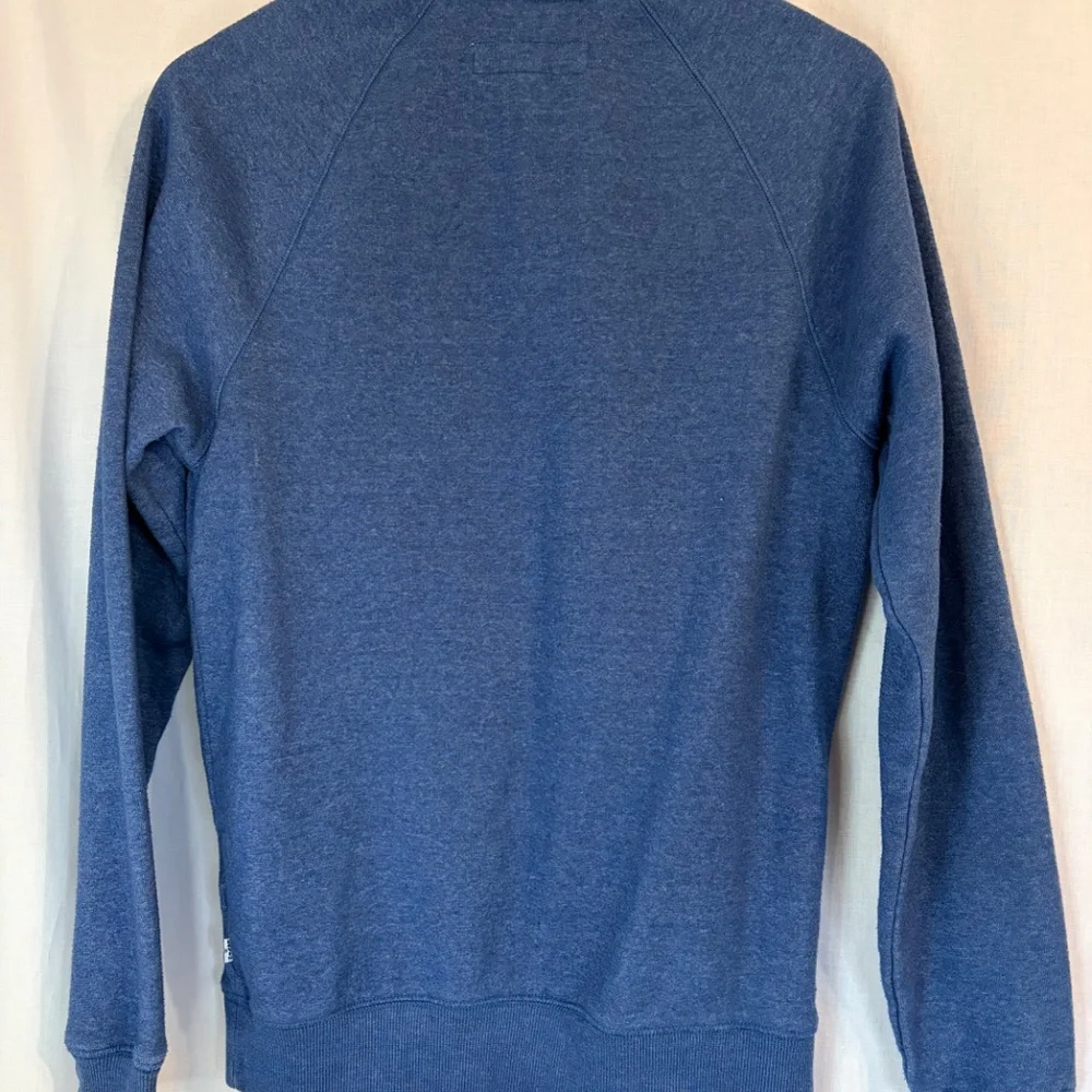 Levi's Sweatshirt Retro Howling Wolf Blue Mens Small Pullover Crew Neck